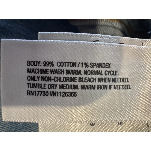 Universal Thread Women's Denim Midi‎ Skirt 6 Blue High Rise Front Slit Raw Hem - Picture 6 of 6